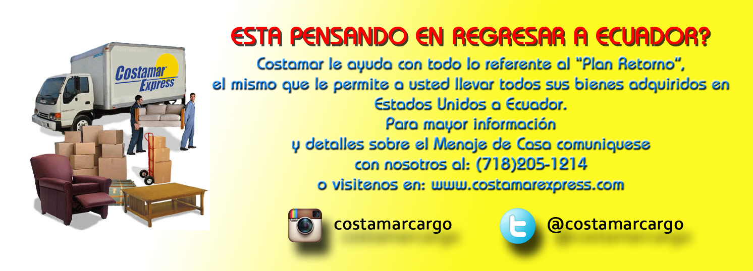 Costamar Express > Servicios > Ecuador > Plan Retorno Ecuador